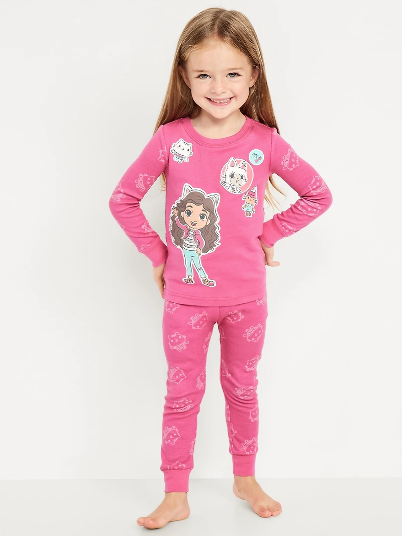Gabby's Dollhouse™ Unisex Graphic Snug-Fit Pajama Set for Toddler & Baby