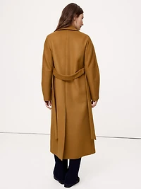 Italian Wool-Cashmere Wrap Coat