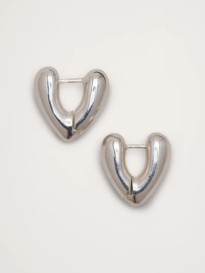Heart Hoop Earrings