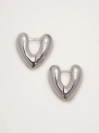Heart Hoop Earrings