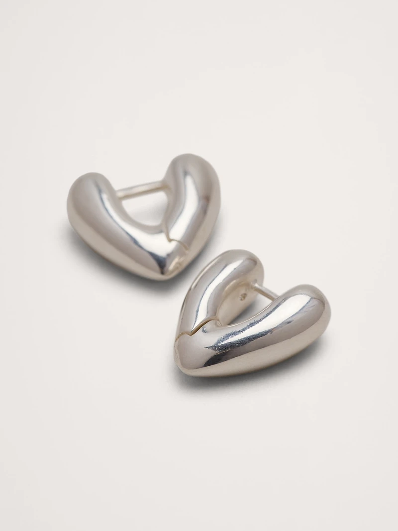 Heart Hoop Earrings