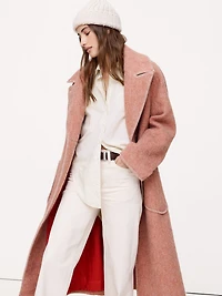 Cotton Poplin Curve-Hem Shirt