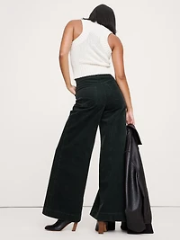 Ultra-High Rise Wide-Leg Corduroy Pant