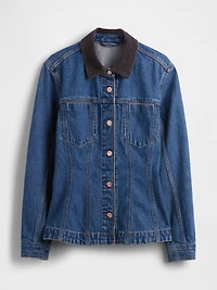Fitted Longline Denim Jacket