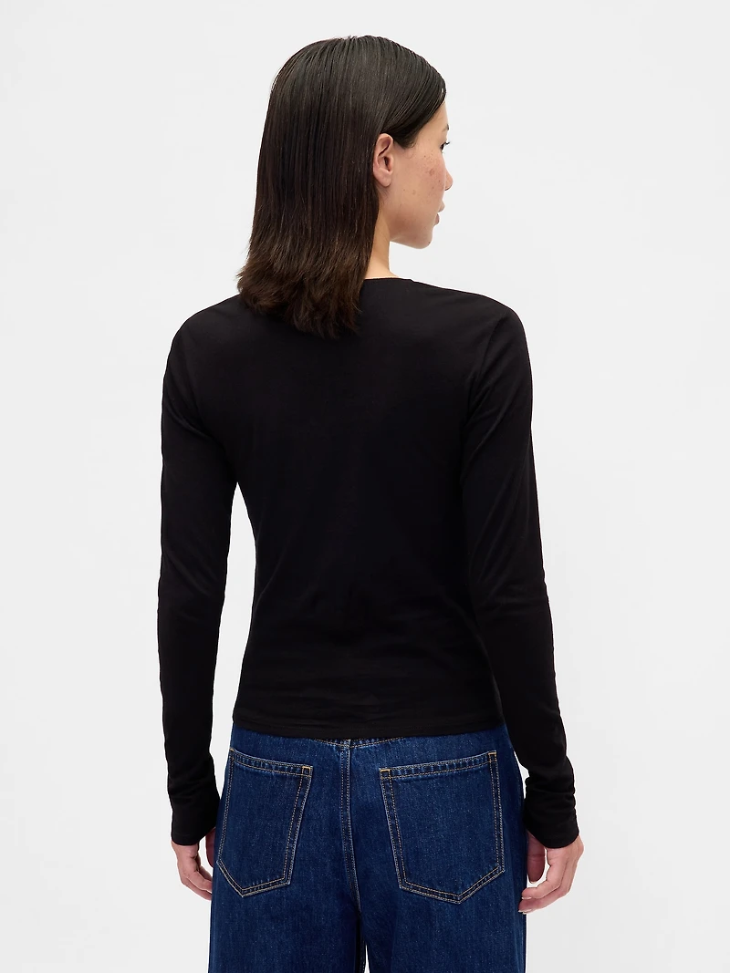 CloseKnit Jersey V-Neck T-Shirt