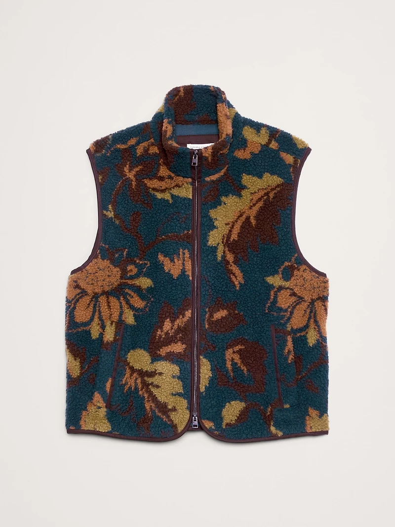 Print Sherpa Vest