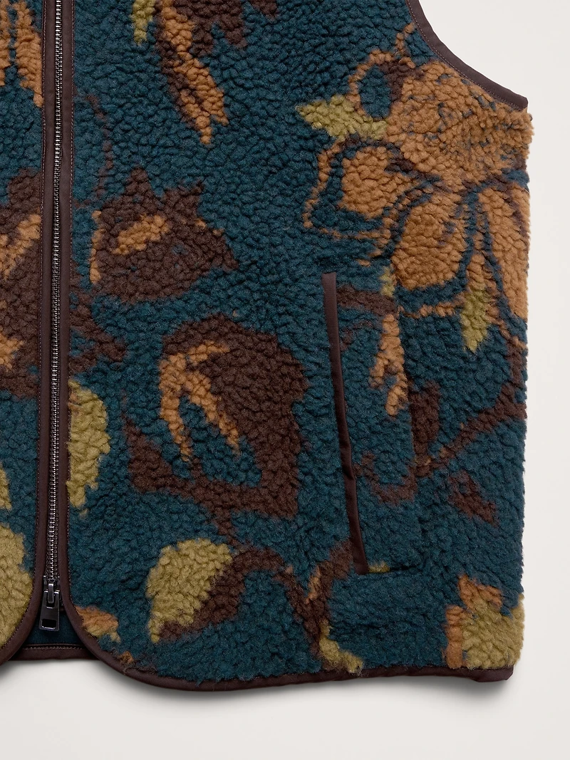 Print Sherpa Vest