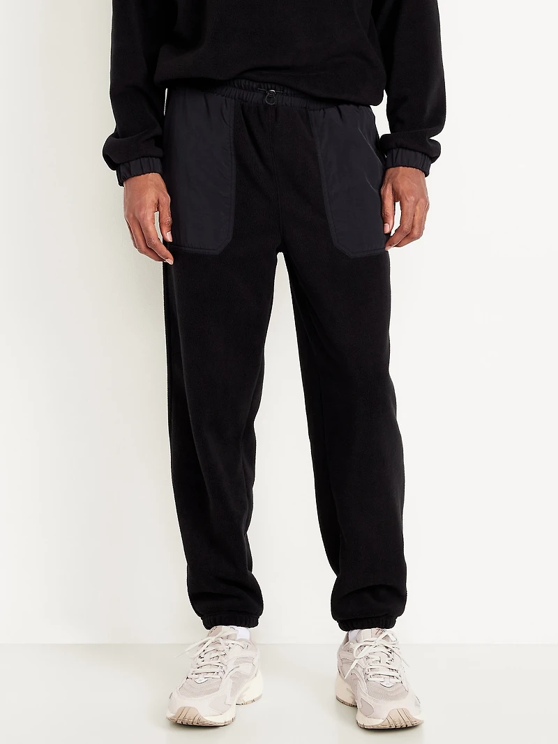 Loose Microfleece Utility Joggers