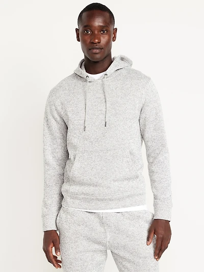 Fleece-Knit Pullover Hoodie