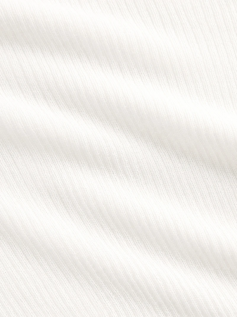 High-Neck Sheer Sweater