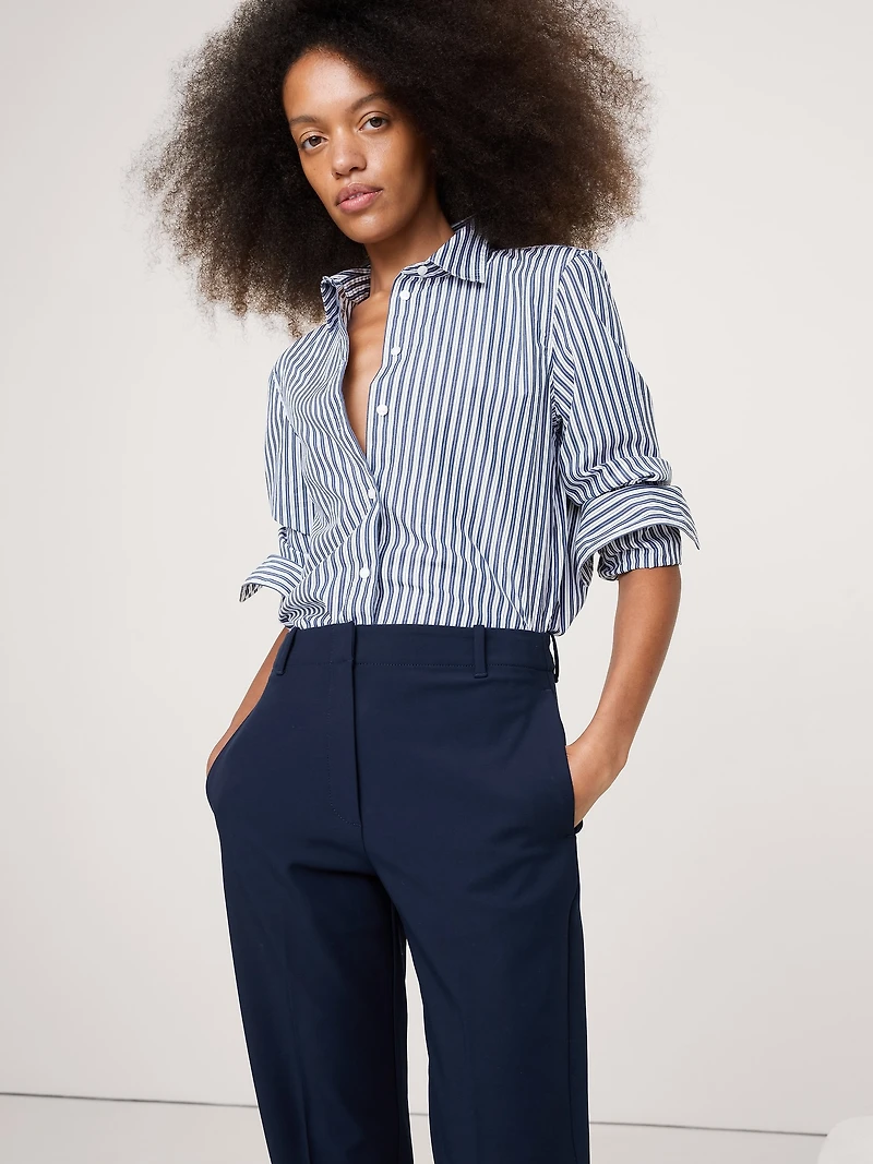 High-Rise Modern Slim City Stretch Ankle Pant