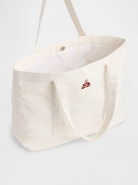 Brannan Bear Logo Denim Tote Bag