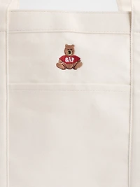 Brannan Bear Logo Denim Tote Bag