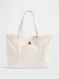 Brannan Bear Logo Denim Tote Bag