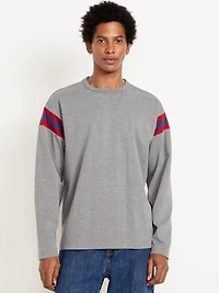 Heavyweight Long-Sleeve Football-Style T-Shirt