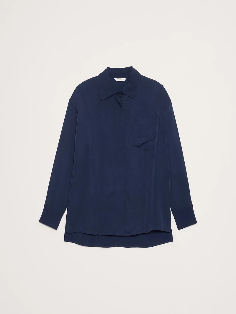 Drapey Button-Back Tunic