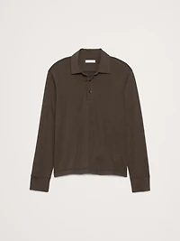 Slub Double-Knit Polo