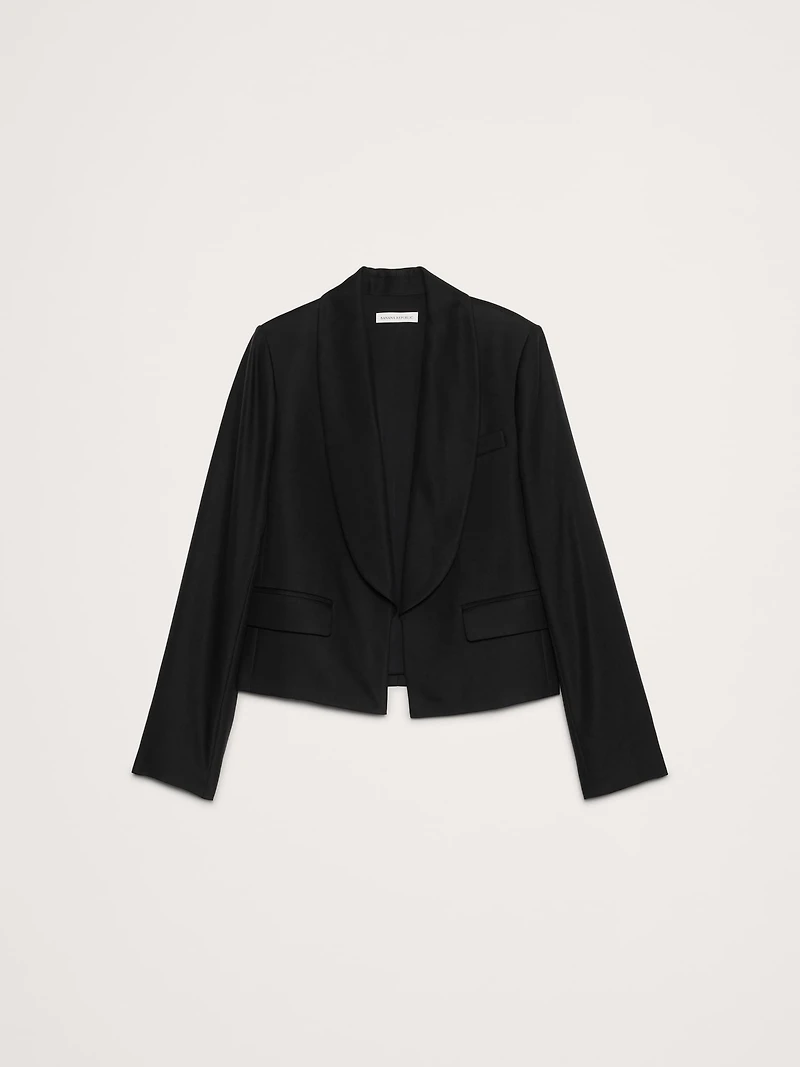 Cropped Tuxedo Jacket