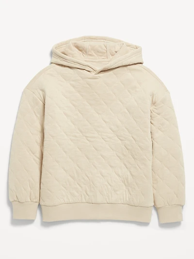 Oversized Quilted Hoodie for Boys