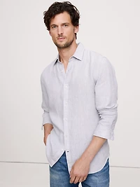 Slim-Fit Linen Shirt