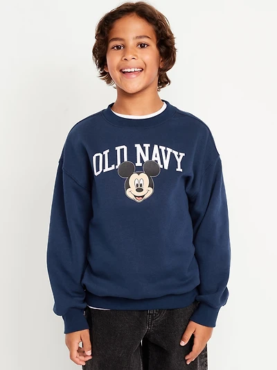 Disney© Oversized Gender-Neutral Logo-Graphic Sweatshirt for Kids