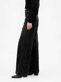 High Rise Stride Wide-Leg Jeans