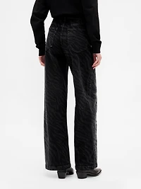 High Rise Stride Wide-Leg Jeans
