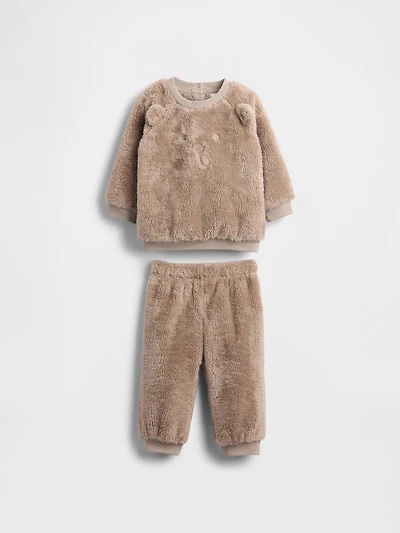 Baby Sherpa Bear Outfit Set