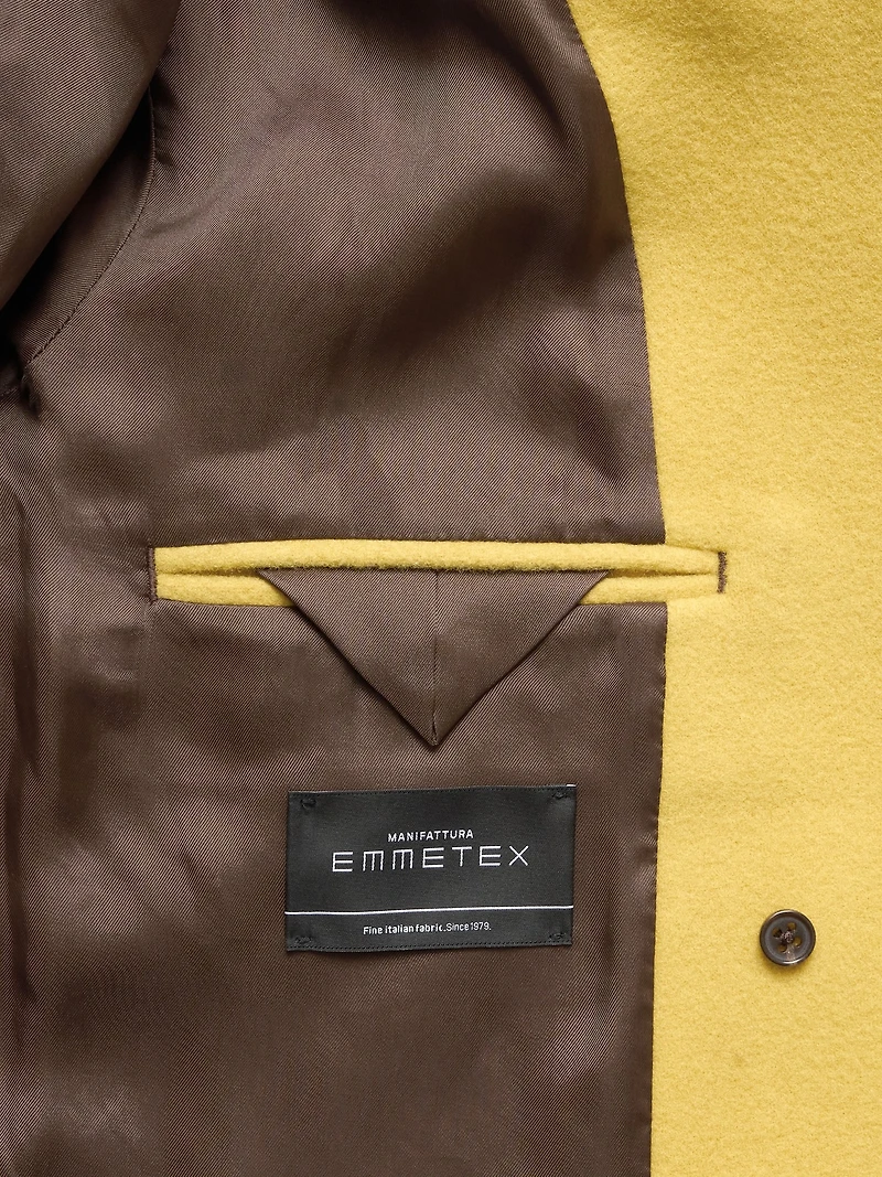 Italian Melton Wool-Blend Peacoat