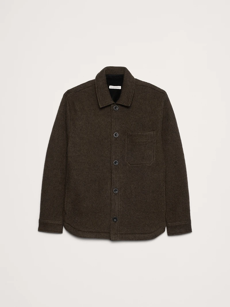 Boiled Wool Shirt Jacket