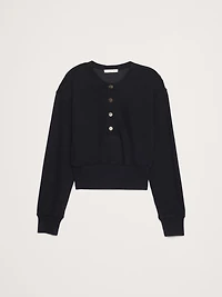 French Terry Henley Sweatshirt