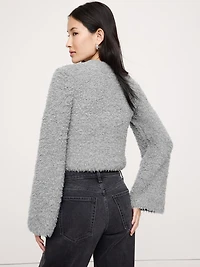 Curly Merino-Blend Cardigan