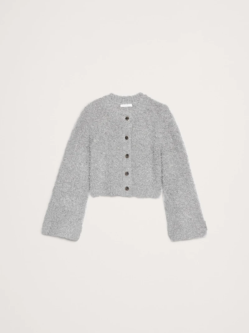 Curly Merino-Blend Cardigan