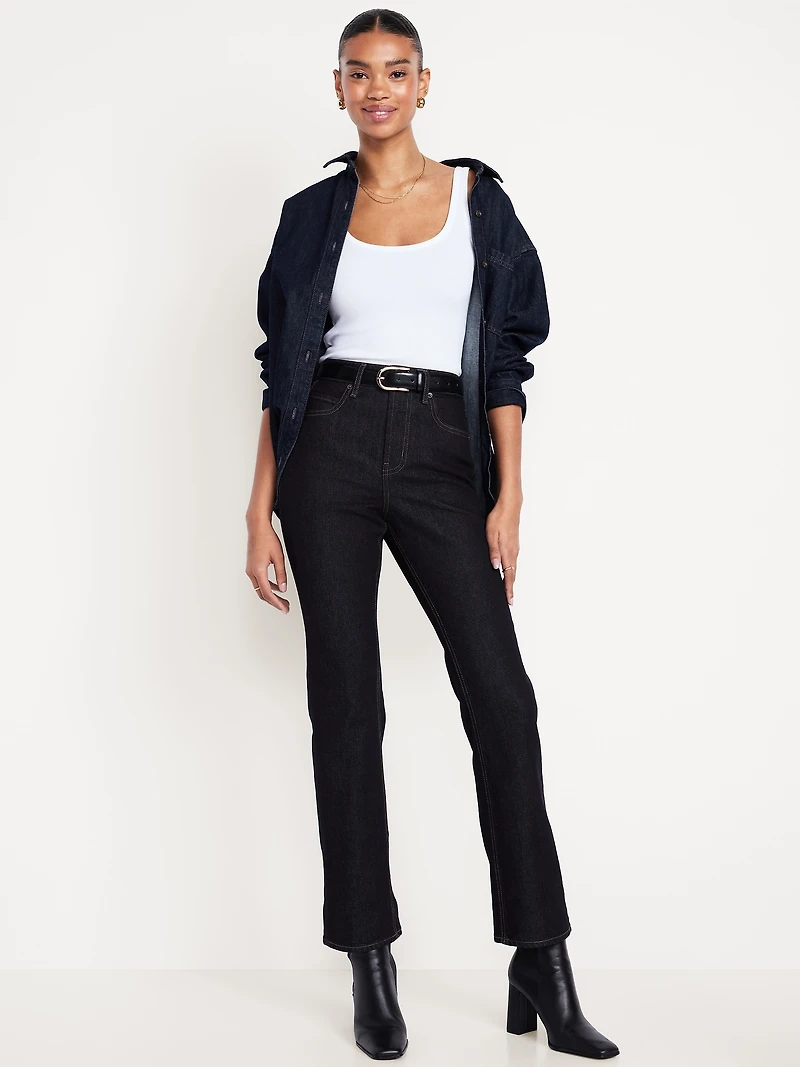 Extra High-Waisted Baby Boot-Cut Jeans