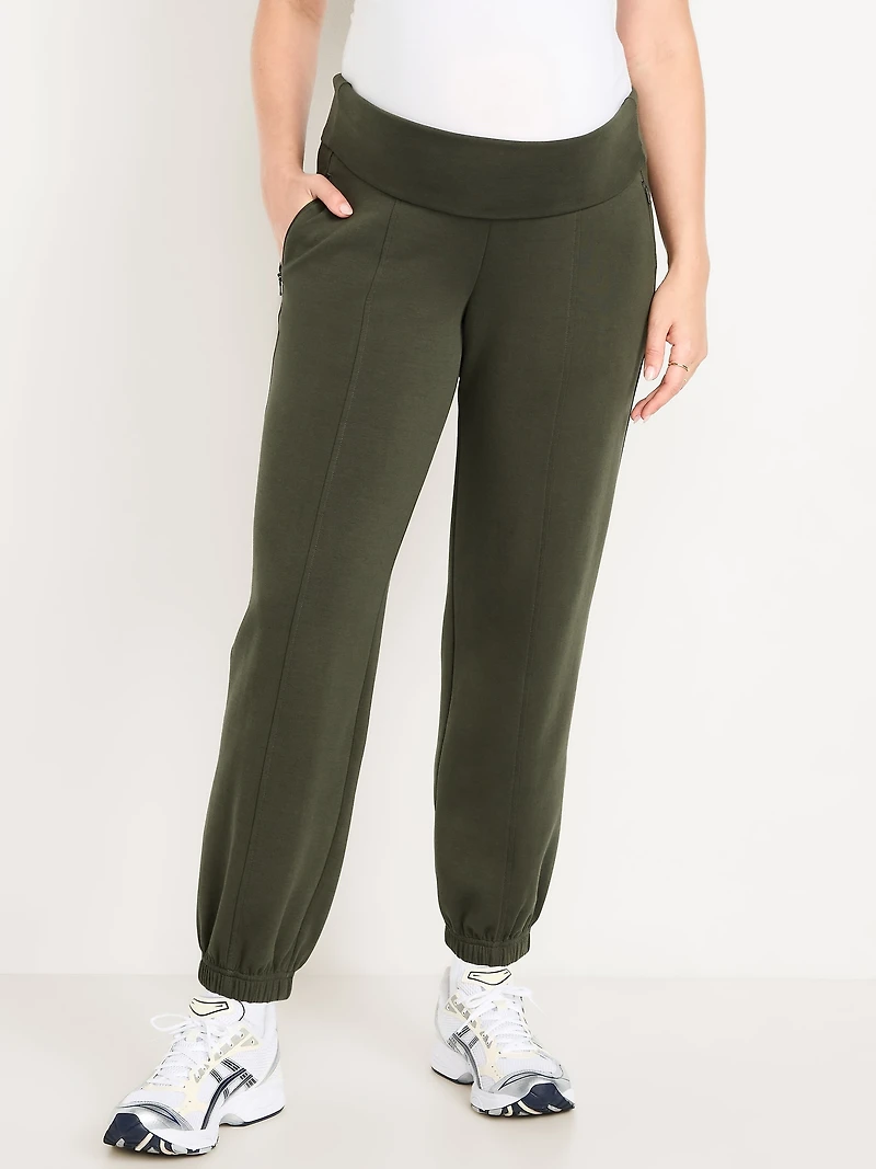 Pantalon de jogging en Molleton dynamique à taille rabattable maternité