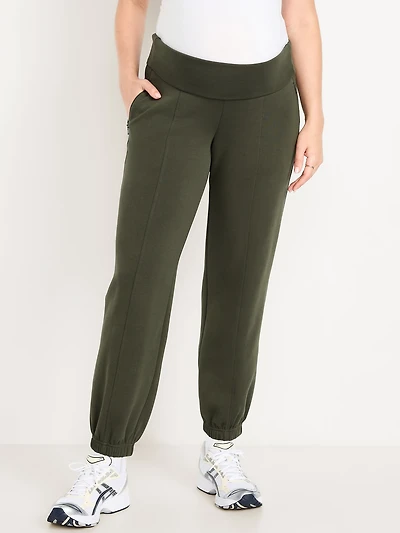 Pantalon de jogging en Molleton dynamique à taille rabattable maternité
