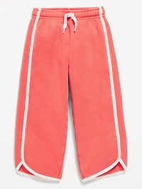 Dolphin-Hem Cropped Sweatpants for Toddler Girls