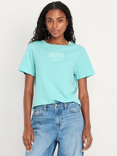 Crew-Neck Logo-Graphic T-Shirt