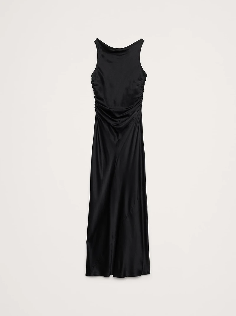 Silk Cowl-Neck Gown
