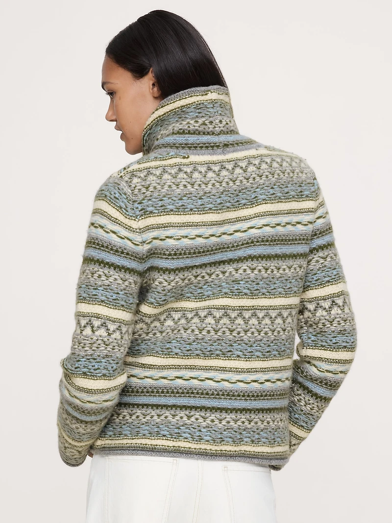 Merino-Cashmere Fair Isle Sweater