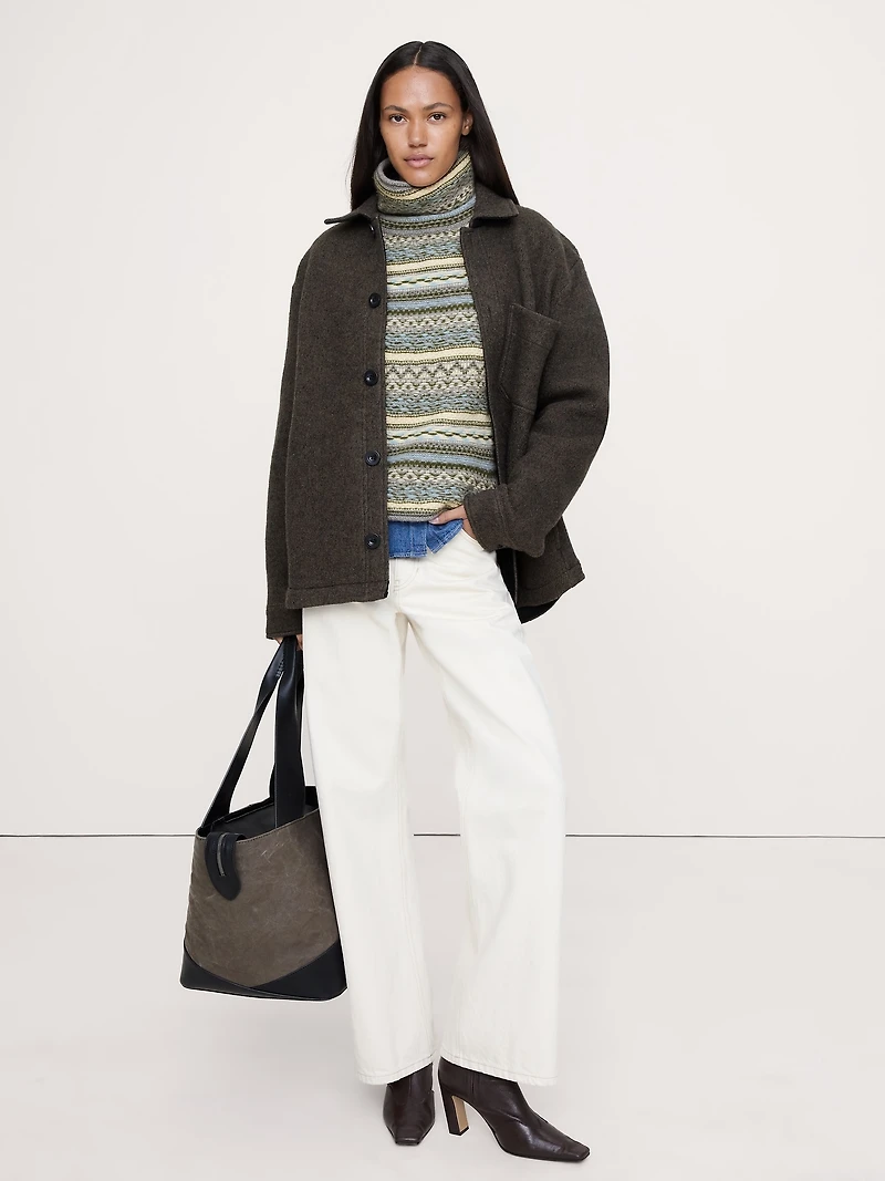 Merino-Cashmere Fair Isle Sweater