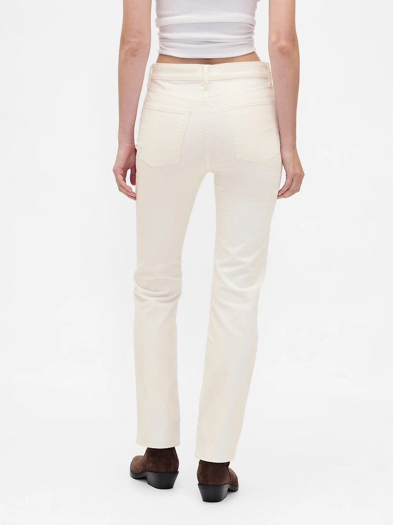 High Rise Corduroy '90s Slim Straight Pants