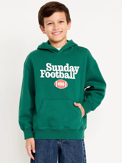 Long-Sleeve Graphic Pullover Hoodie for Boys