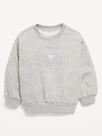 Long-Sleeve Logo-Graphic Sweatshirt for Toddler Girls