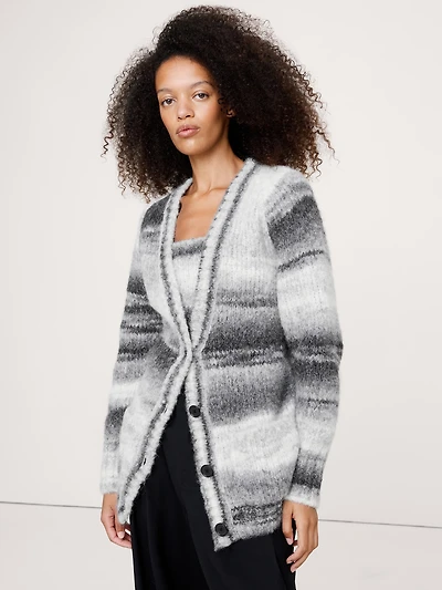 Italian Alpaca-Blend Cardigan