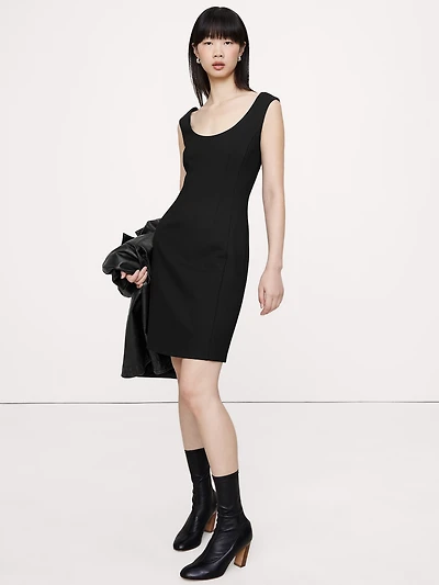 Everywhere Ponte Scoop-Neck Sheath Dress