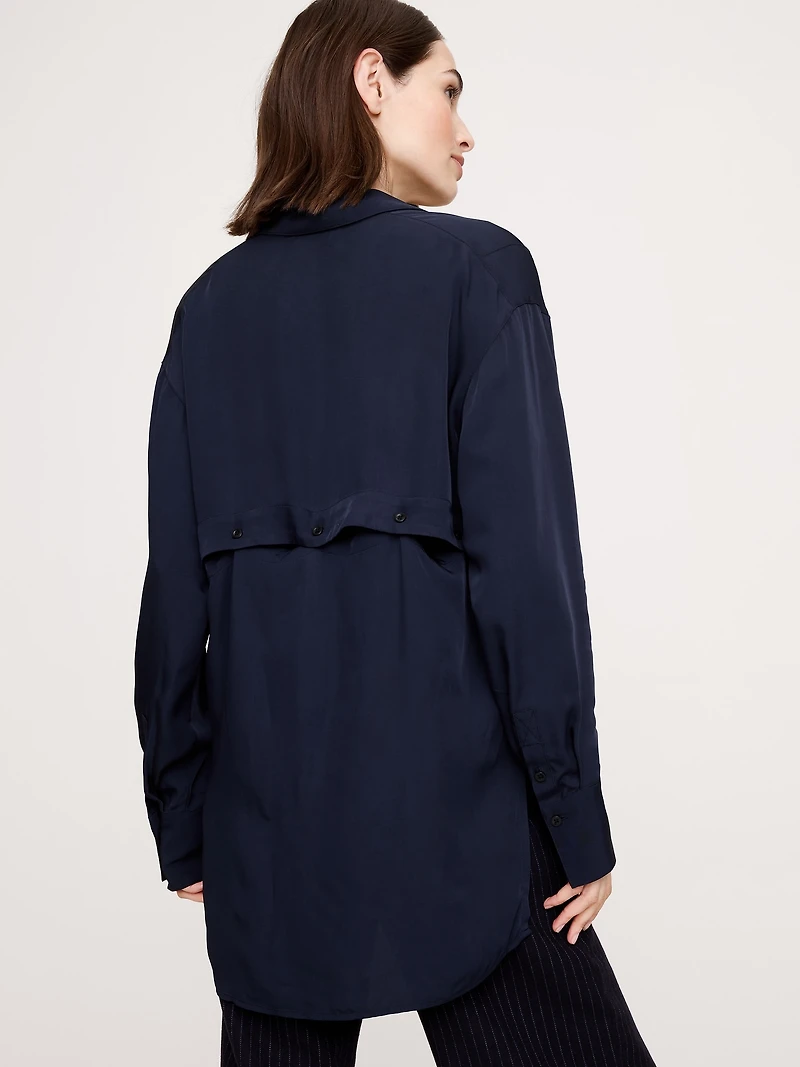Drapey Button-Back Tunic