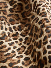 UltraSoft Leopard Denim Mini Dress