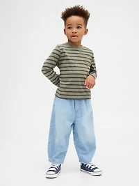Jean coupe baril à taille élastique pour Bébé et Tout-petit