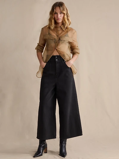 Ultra-High Rise Culotte Jean
